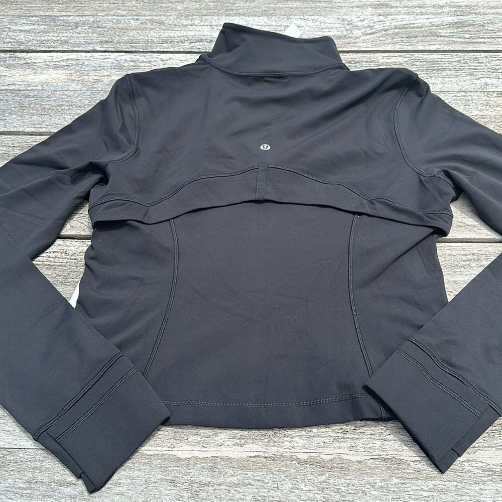 Lululemon  jacket Define Cropped Jacket Nulu Black size 12 NWT - Picture 3 of 8
